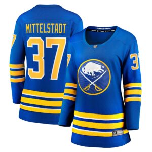 Women's Buffalo Sabres Casey Mittelstadt Fanatics Branded Royal Home Breakaway Player Jersey