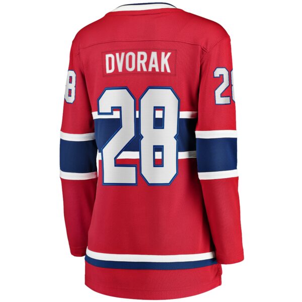 Women’s Montreal Canadiens Christian Dvorak Fanatics Branded Red Home Breakaway Player Jersey