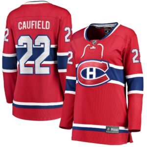 Women's Montreal Canadiens Cole Caufield Fanatics Branded Red Home Breakaway Replica Jersey