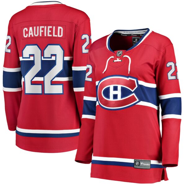 Women’s Montreal Canadiens Cole Caufield Fanatics Branded Red Home Breakaway Replica Jersey