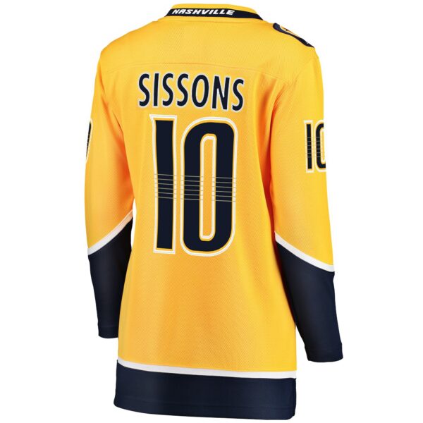 Women’s Nashville Predators Colton Sissons Fanatics Branded Gold Breakaway Player Jersey