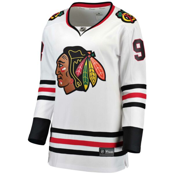 Women’s Chicago Blackhawks Connor Bedard Fanatics Branded White Away Premier Breakaway Player Jersey