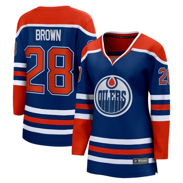 Women’s Edmonton Oilers Connor Brown Fanatics Branded Royal Home Breakaway Player Jersey