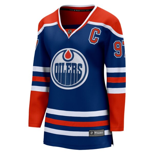 Women’s Edmonton Oilers Connor McDavid Fanatics Branded Royal Home Premier Breakaway Player Jersey