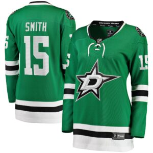 Women's Dallas Stars Craig Smith Fanatics Branded Kelly Green Home Breakaway Player Jersey