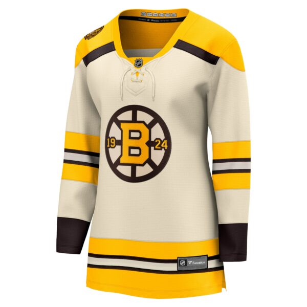 Women’s Boston Bruins  Fanatics Branded Cream 100th Anniversary Premier Breakaway Jersey