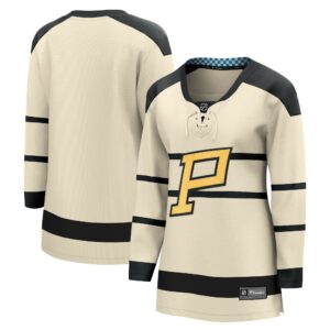 Women's Pittsburgh Penguins Fanatics Branded Cream 2023 Winter Classic Blank Jersey