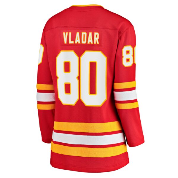 Women’s Calgary Flames Daniel Vladar Fanatics Branded Red Home Breakaway Player Jersey