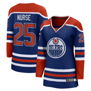 Women's Edmonton Oilers Darnell Nurse Fanatics Branded Royal Home Breakaway Player Jersey