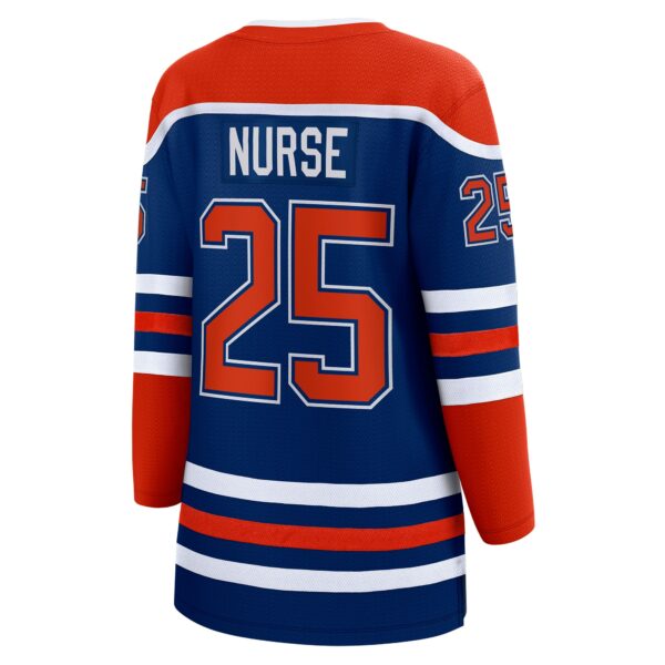 Women’s Edmonton Oilers Darnell Nurse Fanatics Branded Royal Home Breakaway Player Jersey