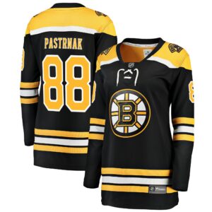 Women's Boston Bruins David Pastrnak Fanatics Branded Black Breakaway Player Jersey