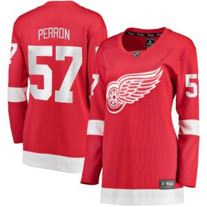 Women's Detroit Red Wings David Perron Fanatics Branded Red Home Breakaway Player Jersey