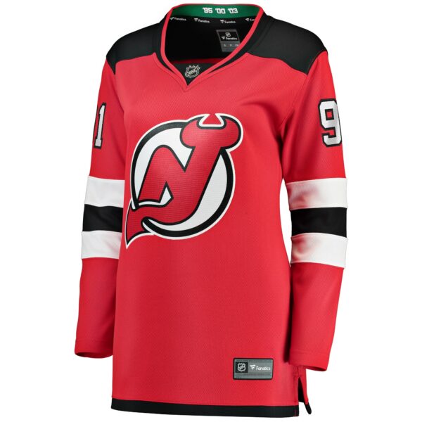 Women’s New Jersey Devils Dawson Mercer Fanatics Branded Red Home Breakaway Jersey