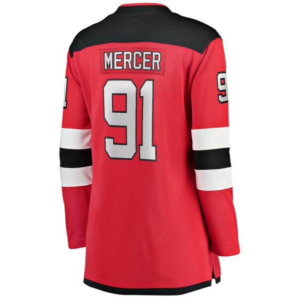 Women’s New Jersey Devils Dawson Mercer Fanatics Branded Red Home Breakaway Jersey