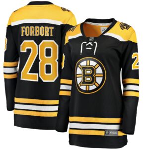 Women's Boston Bruins Derek Forbort Fanatics Branded Black Home Breakaway Player Jersey