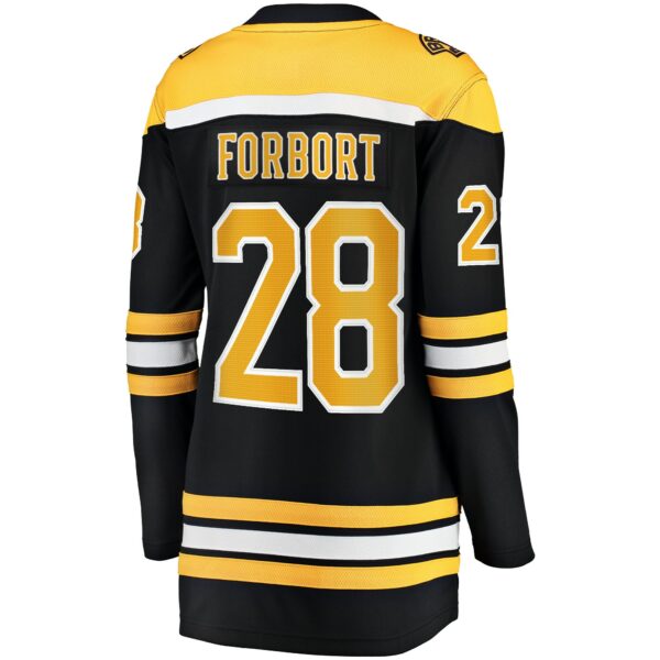 Women’s Boston Bruins Derek Forbort Fanatics Branded Black Home Breakaway Player Jersey