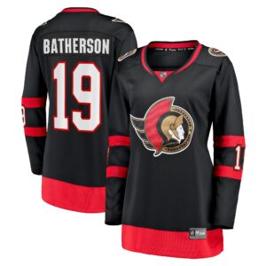 Women's Ottawa Senators Drake Batherson Fanatics Branded Black Home Breakaway Player Jersey