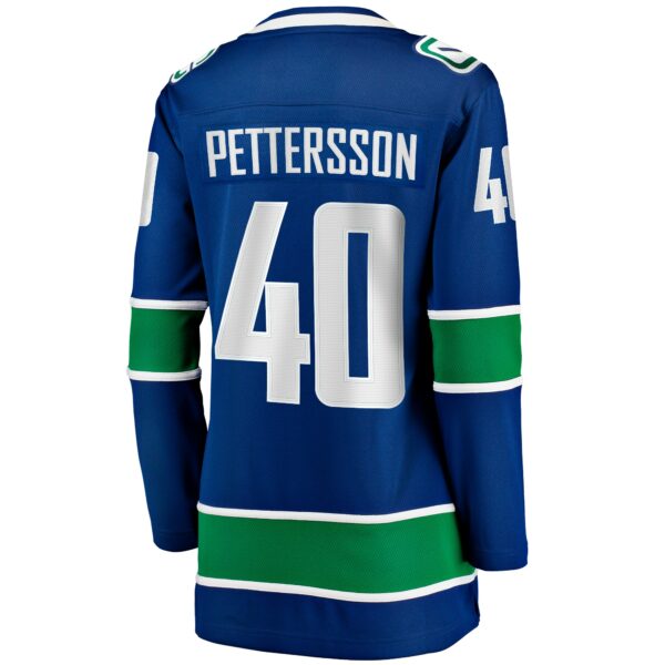 Women’s Vancouver Canucks Elias Pettersson Fanatics Branded Blue Home Breakaway Player Jersey