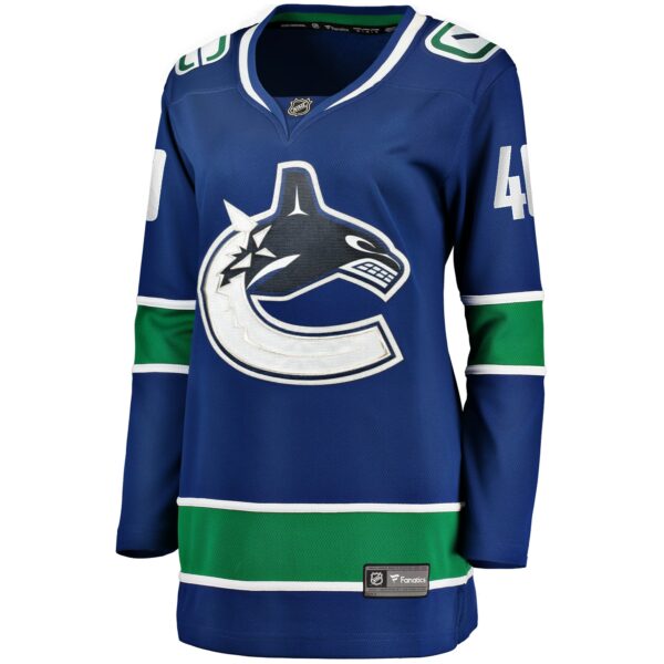 Women’s Vancouver Canucks Elias Pettersson Fanatics Branded Blue Home Premier Breakaway Player Jersey