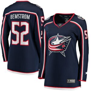 Women's Columbus Blue Jackets Emil Bemstrom Fanatics Branded Navy Home Breakaway Player Jersey