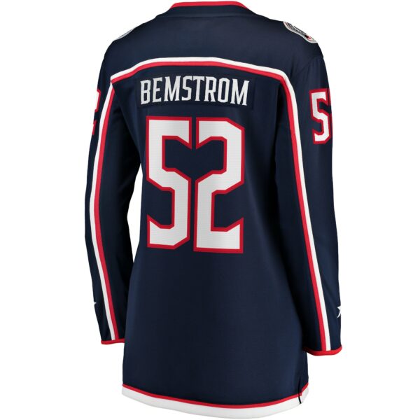 Women’s Columbus Blue Jackets Emil Bemstrom Fanatics Branded Navy Home Breakaway Player Jersey