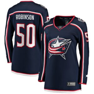 Women's Columbus Blue Jackets Eric Robinson Fanatics Branded Navy Home Breakaway Player Jersey