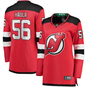 Women's New Jersey Devils Erik Haula Fanatics Branded Red Home Breakaway Player Jersey