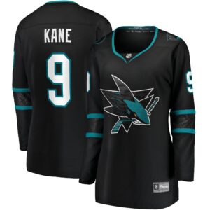 Women's San Jose Sharks Evander Kane Fanatics Branded Black Alternate Premier Breakaway Jersey