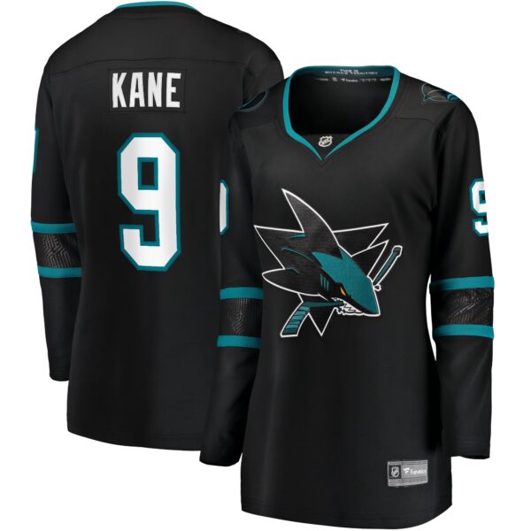 Women’s San Jose Sharks Evander Kane Fanatics Branded Black Alternate Premier Breakaway Jersey