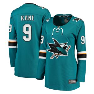 Women's San Jose Sharks Evander Kane Fanatics Branded Teal Premier Breakaway Player Jersey