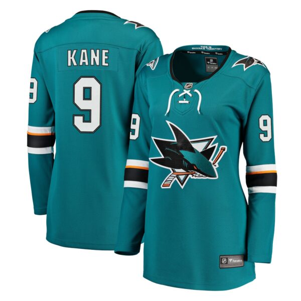 Women’s San Jose Sharks Evander Kane Fanatics Branded Teal Premier Breakaway Player Jersey