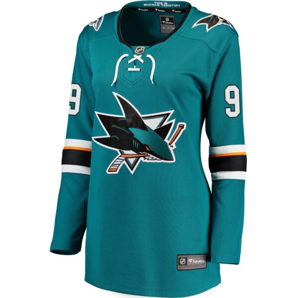 Women’s San Jose Sharks Evander Kane Fanatics Branded Teal Premier Breakaway Player Jersey