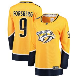 Women's Nashville Predators Filip Forsberg Fanatics Branded Gold Breakaway Player Jersey