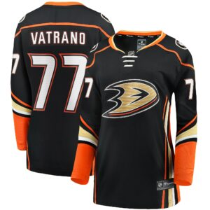 Women's Anaheim Ducks Frank Vatrano Fanatics Branded Black Home Breakaway Player Jersey