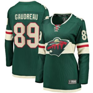 Women's Minnesota Wild Frederick Gaudreau Fanatics Branded Green Home Breakaway Player Jersey