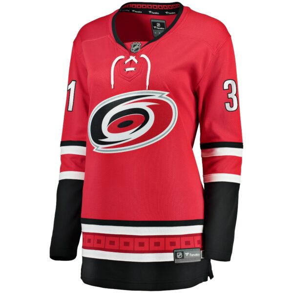 Women’s Carolina Hurricanes Frederik Andersen Fanatics Branded Red Alternate Breakaway Player Jersey