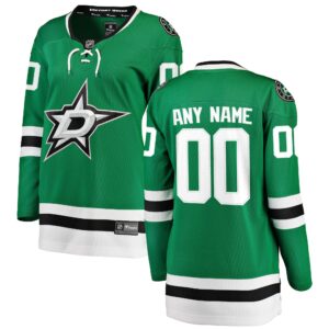 Women's Dallas Stars Fanatics Branded Green Home Breakaway Custom Jersey