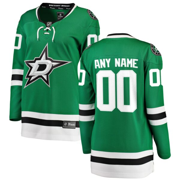 Women’s Dallas Stars Fanatics Branded Green Home Breakaway Custom Jersey