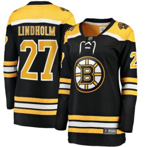 Women's Boston Bruins Hampus Lindholm Fanatics Branded Black Home Breakaway Player Jersey