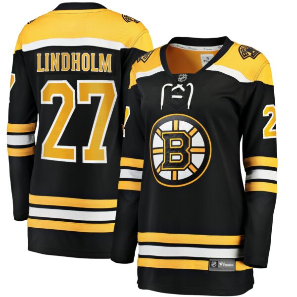 Women’s Boston Bruins Hampus Lindholm Fanatics Branded Black Home Breakaway Player Jersey