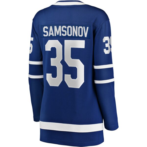 Women’s Toronto Maple Leafs Ilya Samsonov Fanatics Branded Blue Home Breakaway Player Jersey