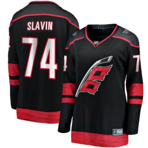 Women's Carolina Hurricanes Jaccob Slavin Fanatics Branded Black Home Breakaway Player Jersey