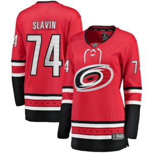 Women's Carolina Hurricanes Jaccob Slavin Fanatics Branded Red Alternate Breakaway Player Jersey