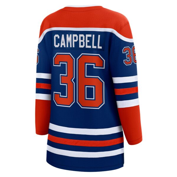 Women’s Edmonton Oilers Jack Campbell Fanatics Branded Royal Home Breakaway Player Jersey