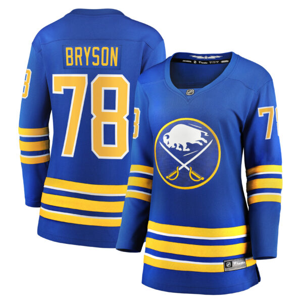 Women’s Buffalo Sabres Jacob Bryson Fanatics Branded Royal Home Breakaway Player Jersey