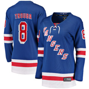 Women's New York Rangers Jacob Trouba Fanatics Branded Blue Home Breakaway Jersey