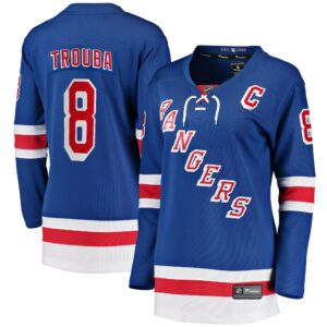 Women's New York Rangers Jacob Trouba Fanatics Branded Blue Home Breakaway Player Jersey