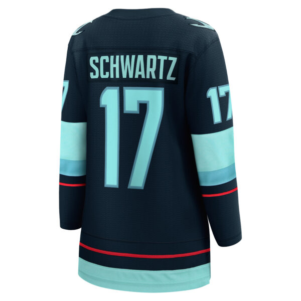 Women’s Seattle Kraken Jaden Schwartz Fanatics Branded Navy Home Breakaway Player Jersey