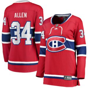 Women's Montreal Canadiens Jake Allen Fanatics Branded Red Breakaway Player Jersey