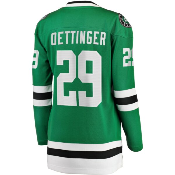 Women’s Dallas Stars Jake Oettinger Fanatics Branded Kelly Green Home Breakaway Player Jersey